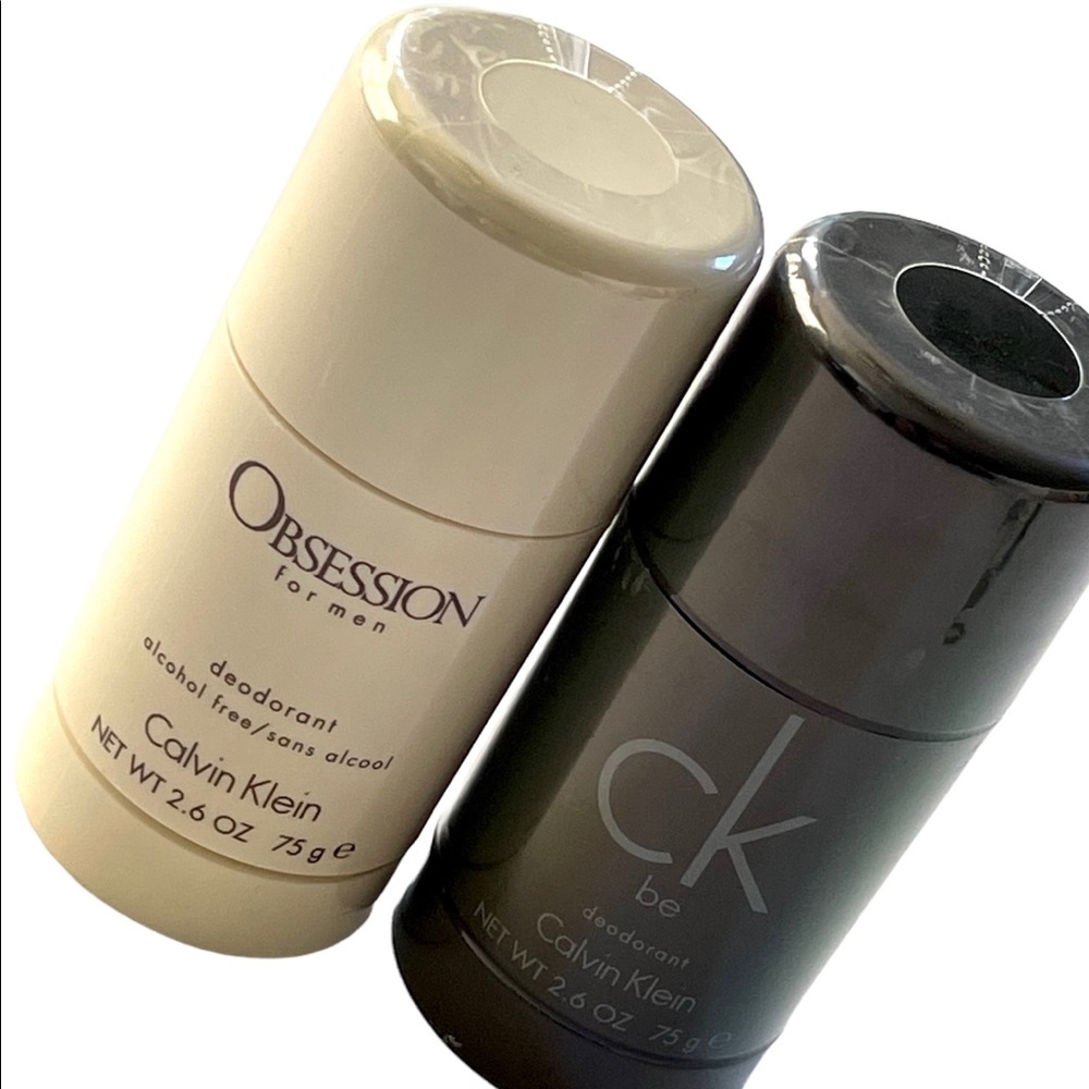 Calvin Klein CK Men’s Be And Obsession Fragrance Deodorant 2 Pack Bundle Sealed